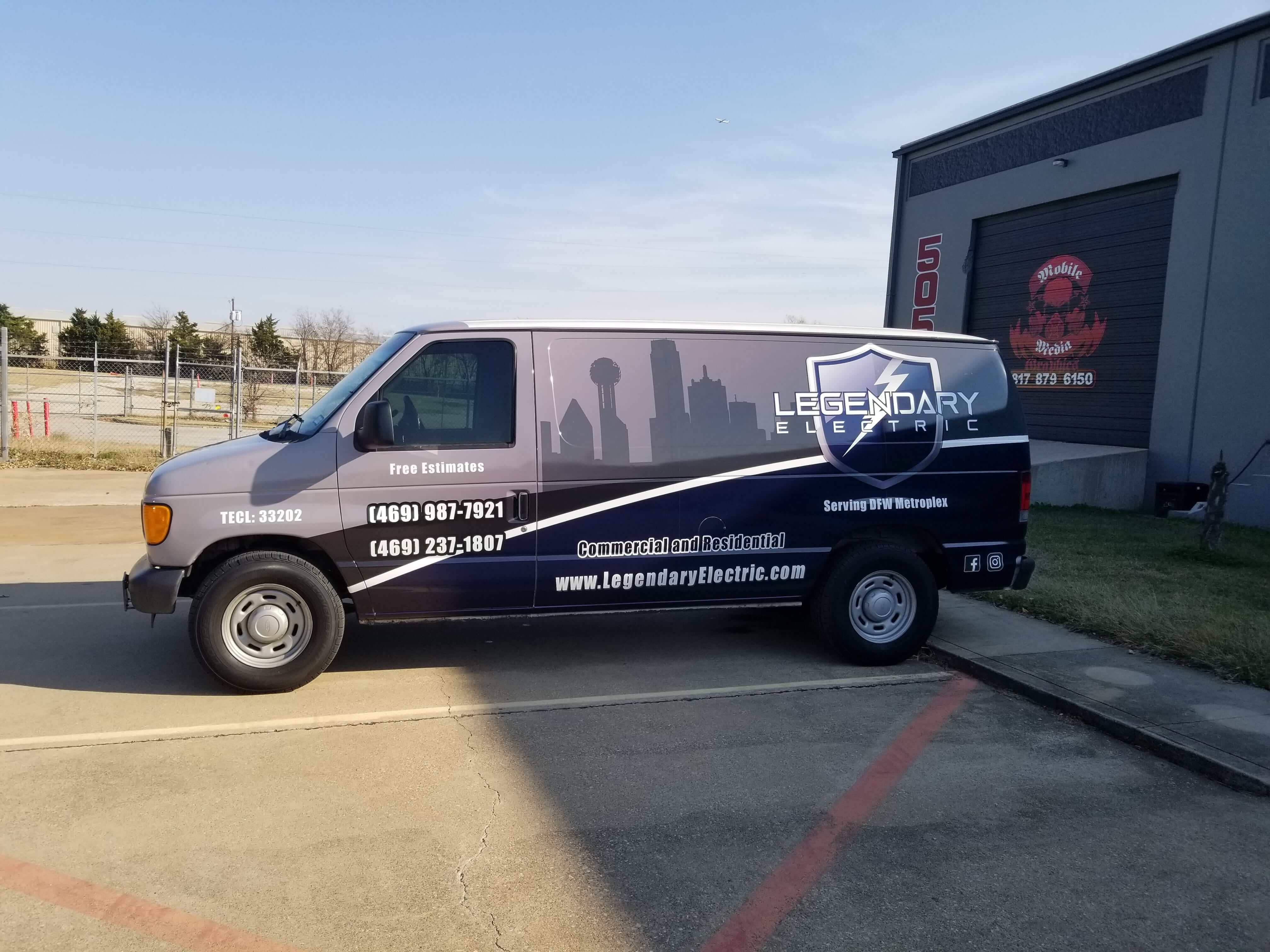 Legendary Electric Van Wrap | Mobile Media Graphics