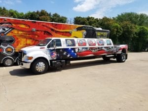 Partial Wrap on Extended Truck Limo
