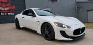 Satin Pearl White  Color Change on Maserati