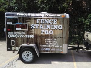 Fence Staining Pro Trailer Wrap