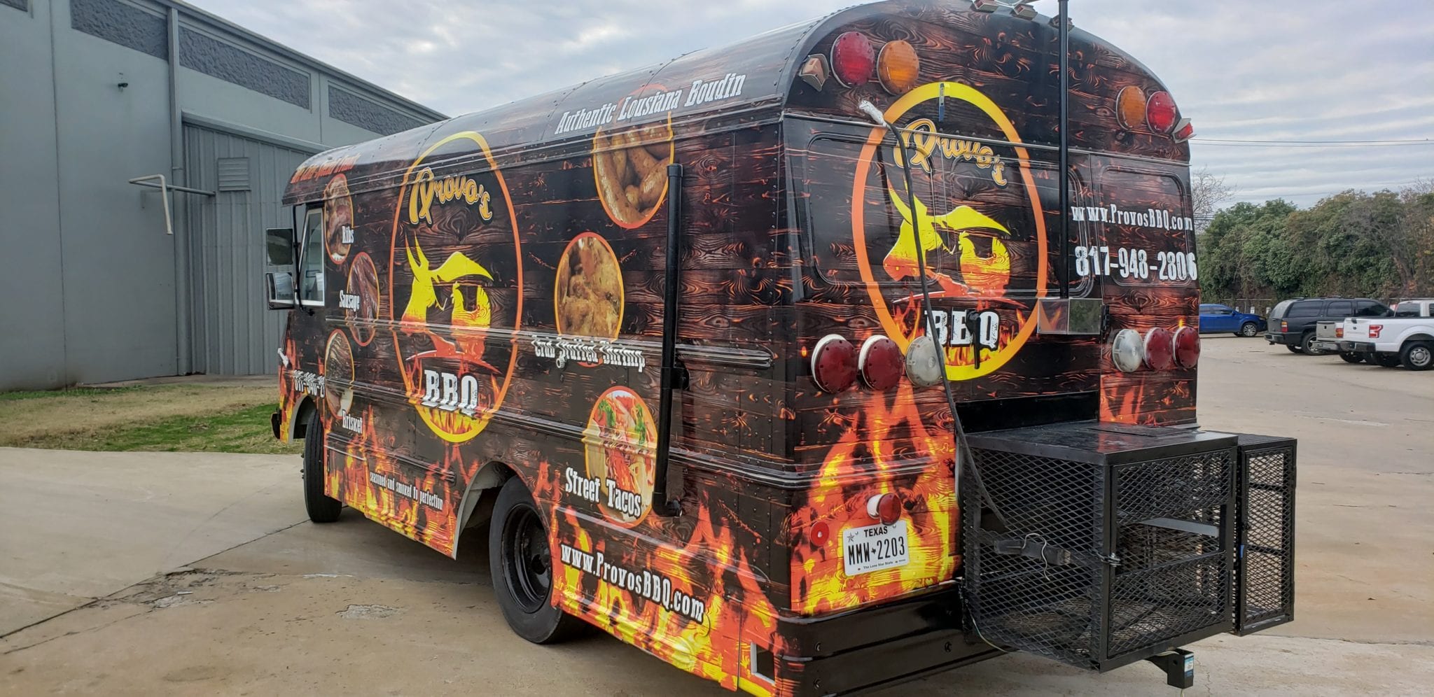 BBQ Food Truck Wrap Mobile Media Graphics