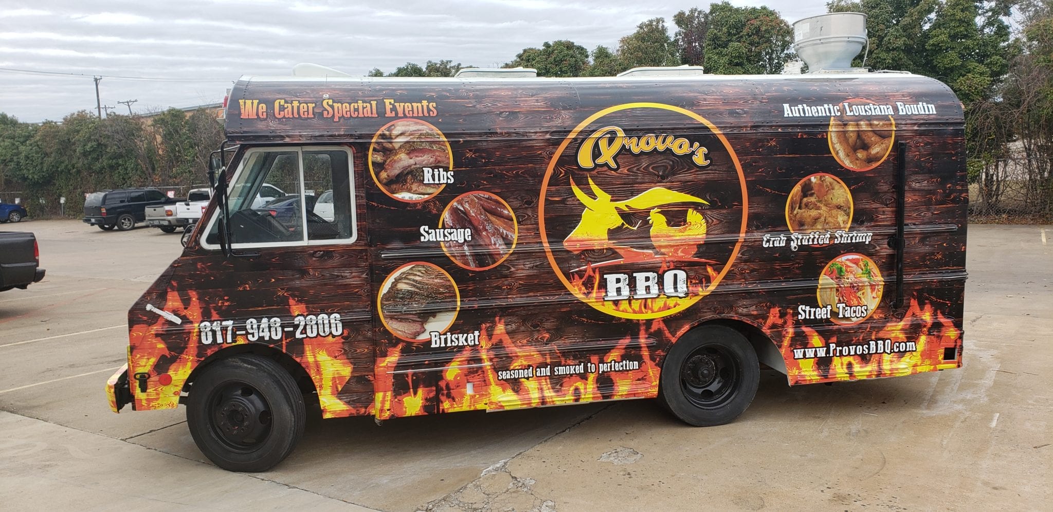 BBQ Food Truck Wrap Mobile Media Graphics