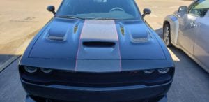 Carbon Fiber Stripe Kit on Dodge Challenger
