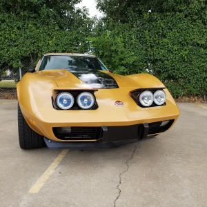3M Gloss Gold Color Change on Corvette