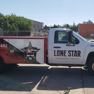 Lonestar Emergency Services Truck Wrap